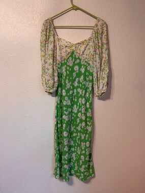 RIXO x Target Green Daisy Midi Dress 4